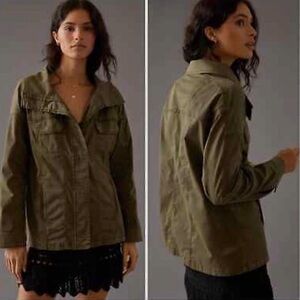 Anthropologie Marrakech Ari Utility Fatigue Green Jacket